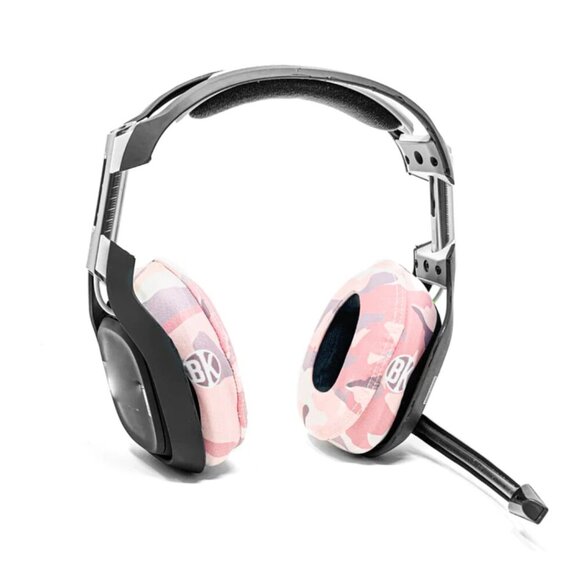 Protective Head Phone Covers by Beat Kicks 'Rose Gold Camo' - Picture 1 of 11